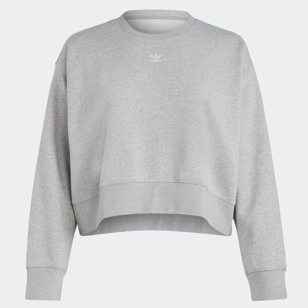 Adidas Cropped Grey Sweatshirt